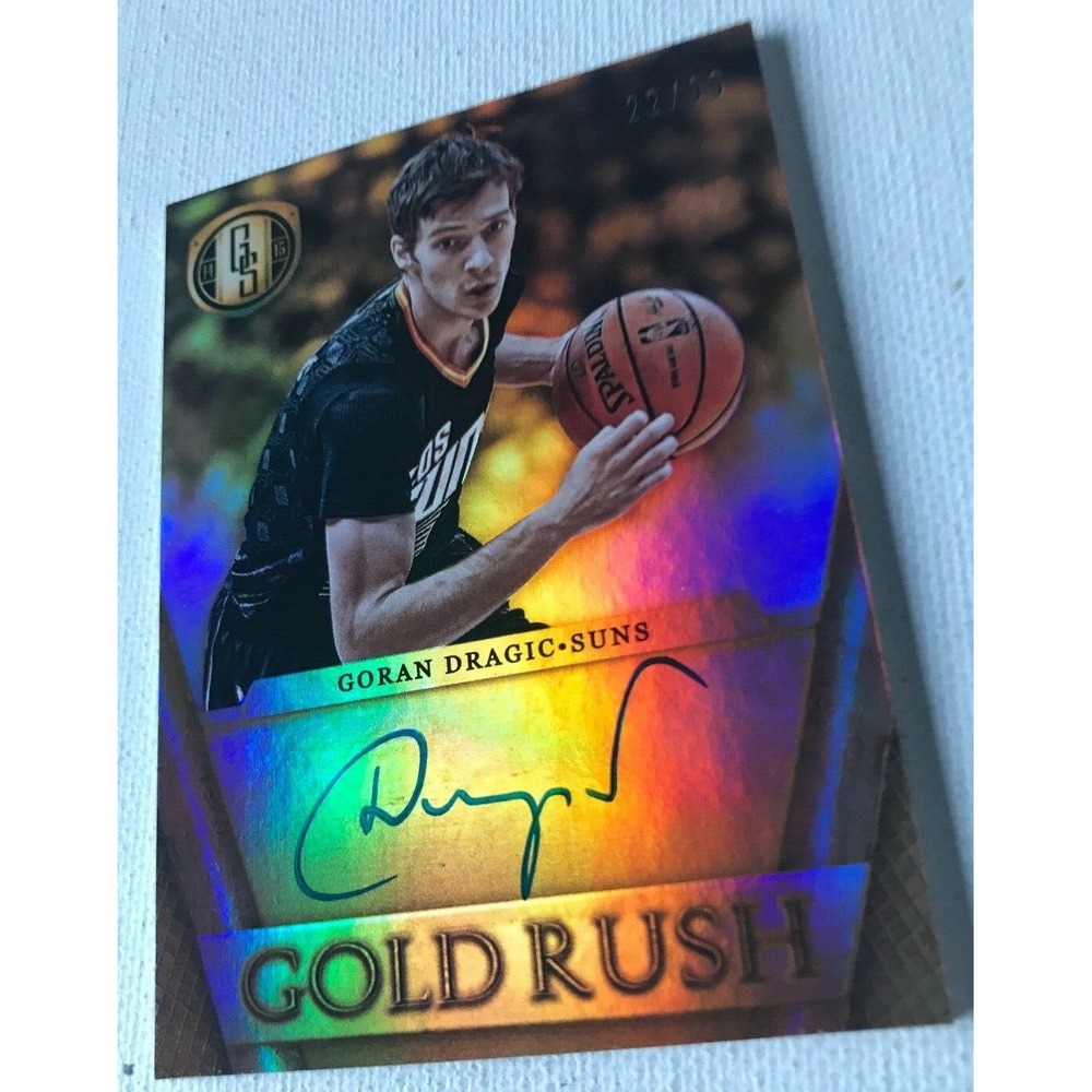 2014-15 GORAN DRAGIC PANINI GOLD STANDARD GOLD RUSH ON CARD AUTO 22/99